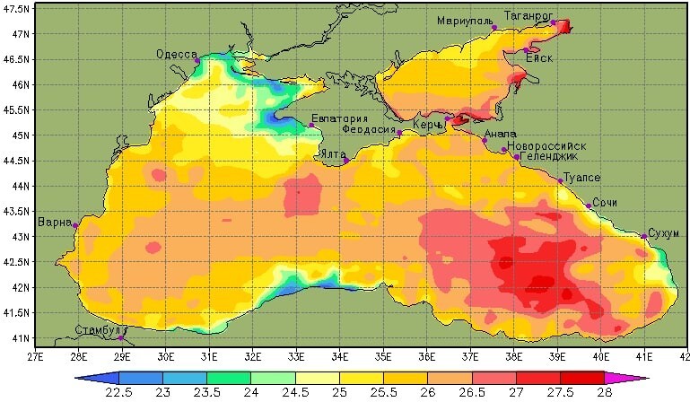 Температура азовского моря в мае. Температура Азовского моря. Температура черного и Азовского моря. Азовское море температура воды. Температура воды на поверхности Азовского моря.