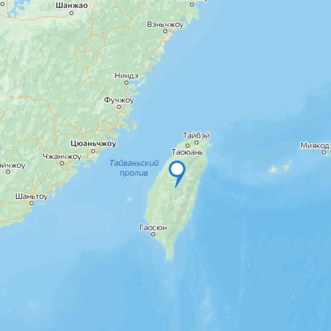 Карта тайвань и китай на карте