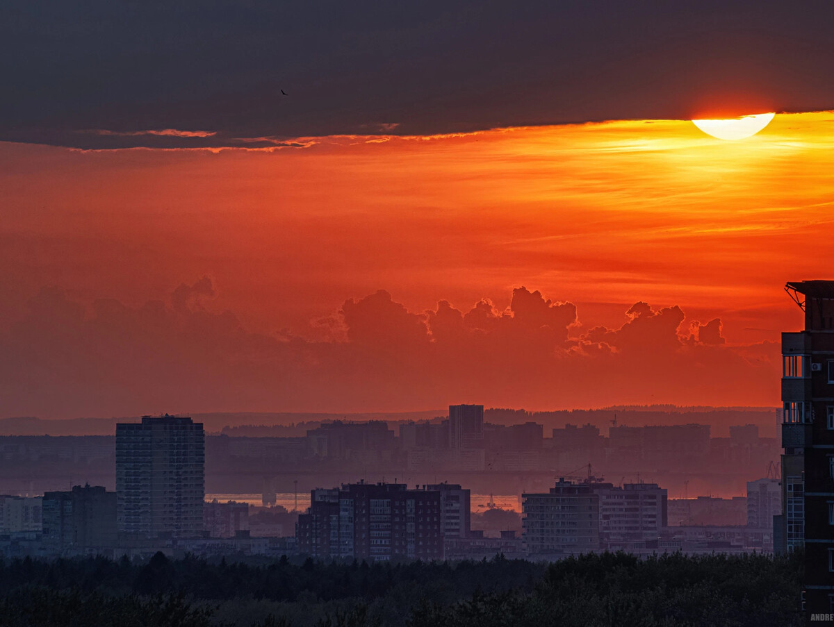 Закат в перми фото