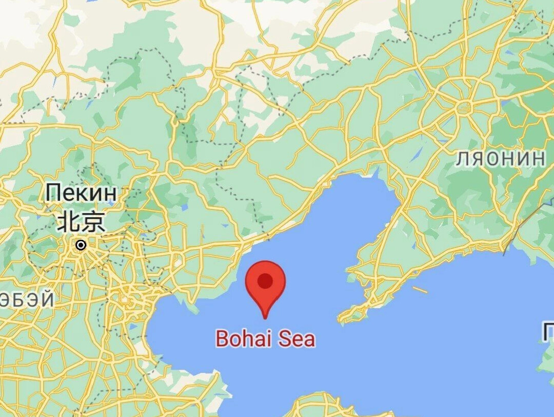 Бохайский залив карта