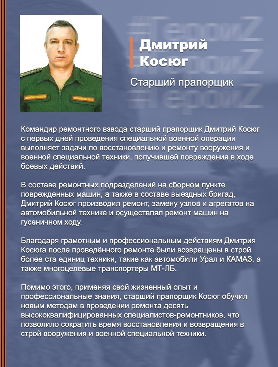 Специальная Военная операция герои России