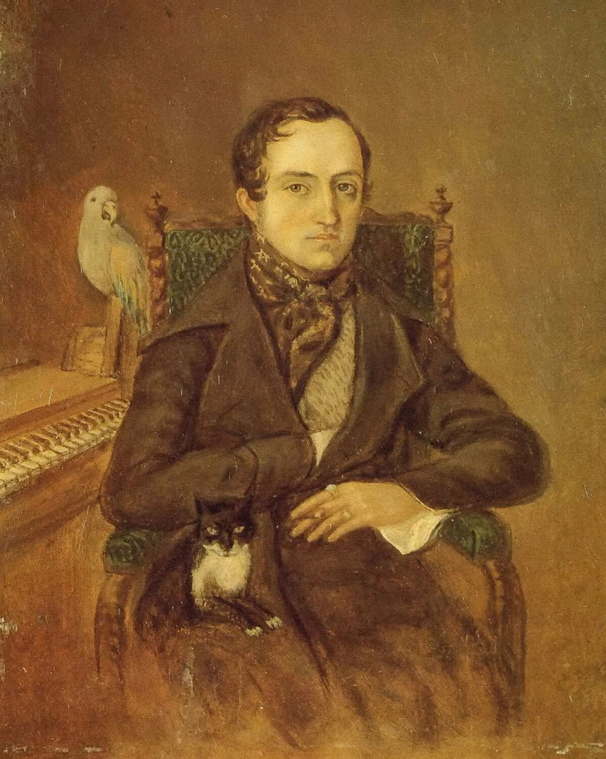 Писатели и художники 19 века. В.Ф. Одоевский (1803 - 1869). В Ф Одоевский портрет.