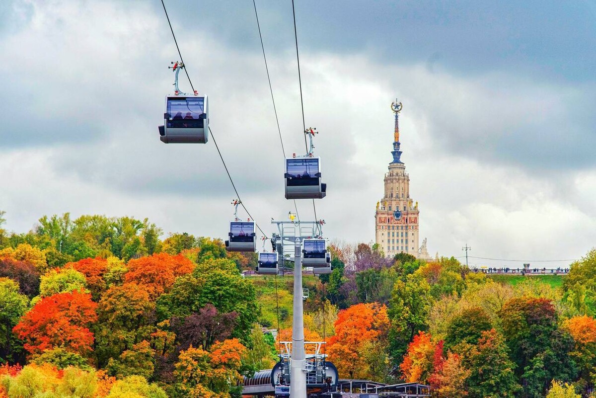 Канатная дорога москва фото