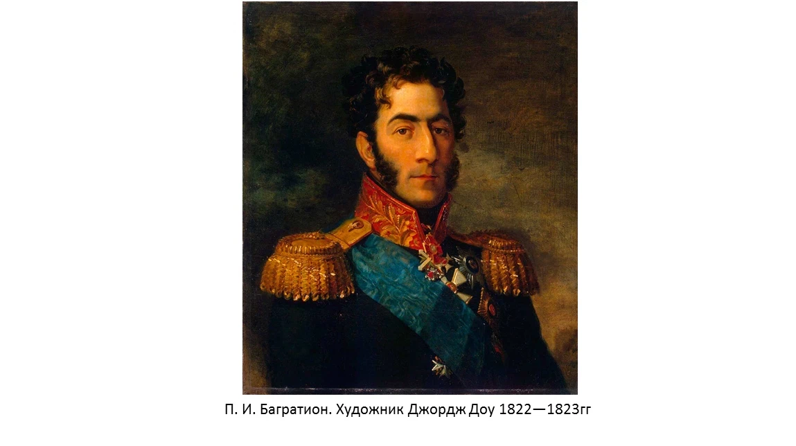 Князь багратион в бородинской битве картина аверьянова. Багратион генерал 1812.