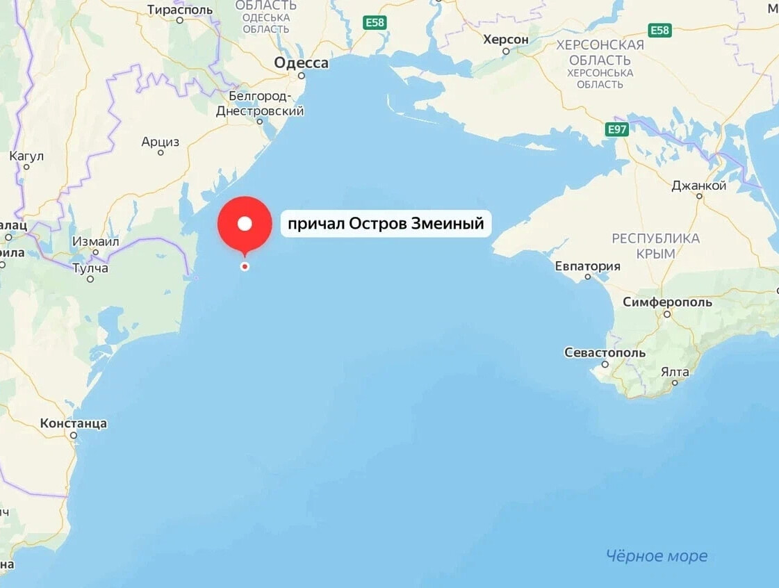 Остров змеиный Украина в черном море на карте