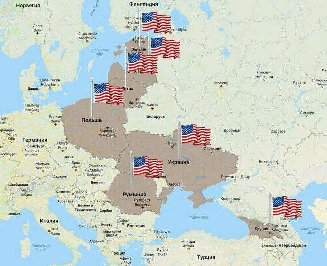 Карта мира нато со странами