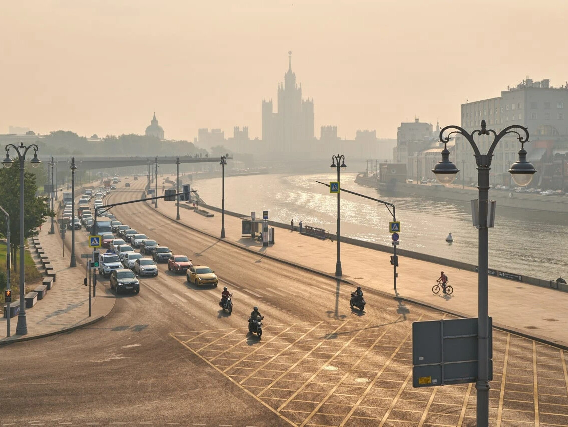 фото дым в москве