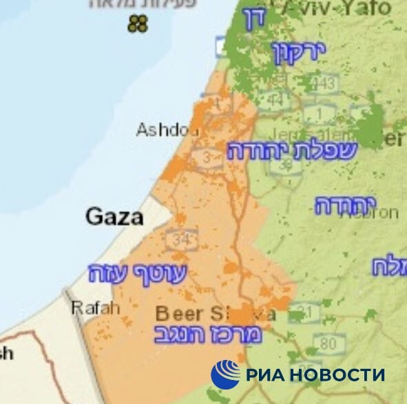 Газа город на карте израиля