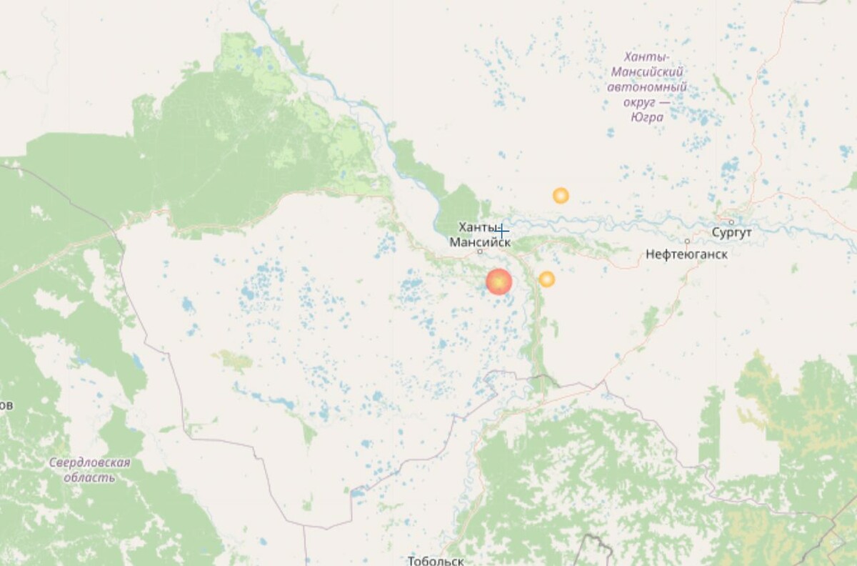 Пожары в хмао сейчас карта