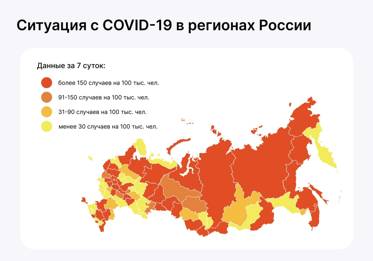 Карта коронавируса онлайн сегодня в россии сегодня