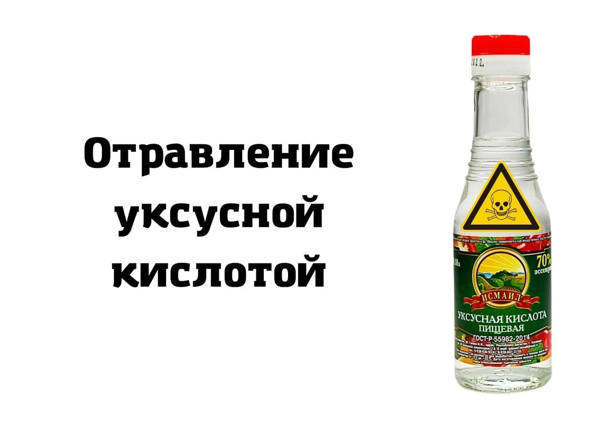 Отравление уксусной кислотой карта вызова