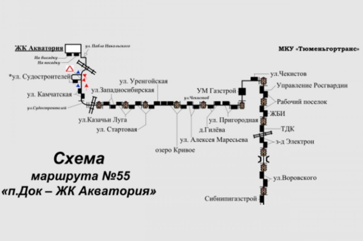 Маршруты автобусов новый уренгой схема