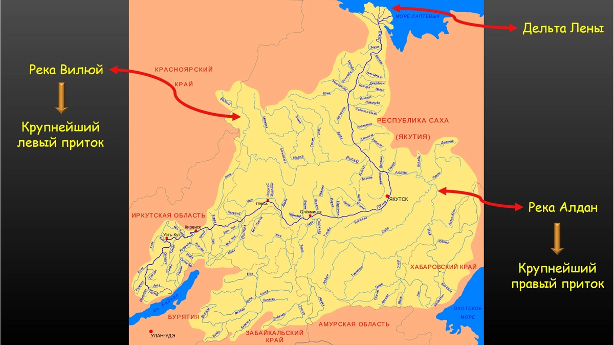 Реки впадающие в море лаптевых список