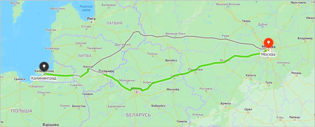 Поезд 147 москва калининград маршрут. Москва Калининград карта. Москва Калининград маршрут на машине. Москва Калининград на машине карта. Путь от Москвы до Калининграда.