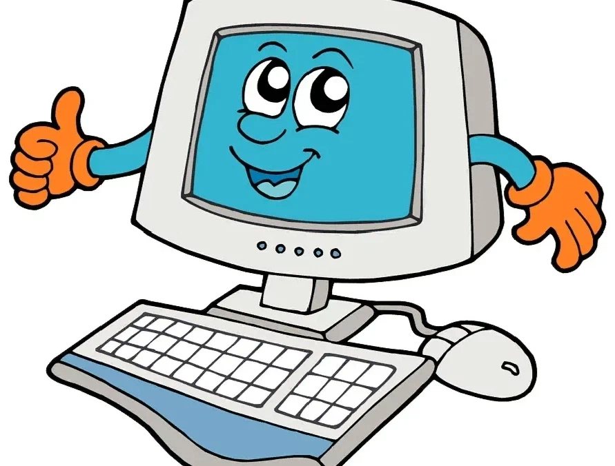 Смешная картинка компьютера. Компьютер. Компьютер мультяшный. Изображение компьютера. Нарисовать компьютер.