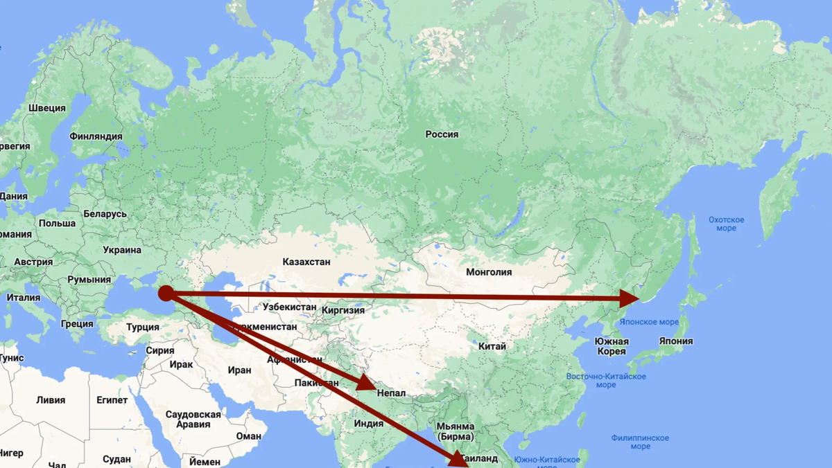 Москва Тайланд маршрут. От Москвы до Камчатки. Расстояние до Камчатки. Москва Таиланд маршрут на карте.