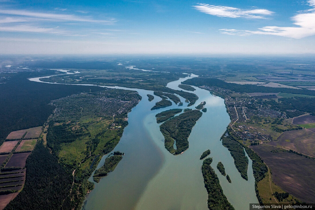 Река Бия в Бийске