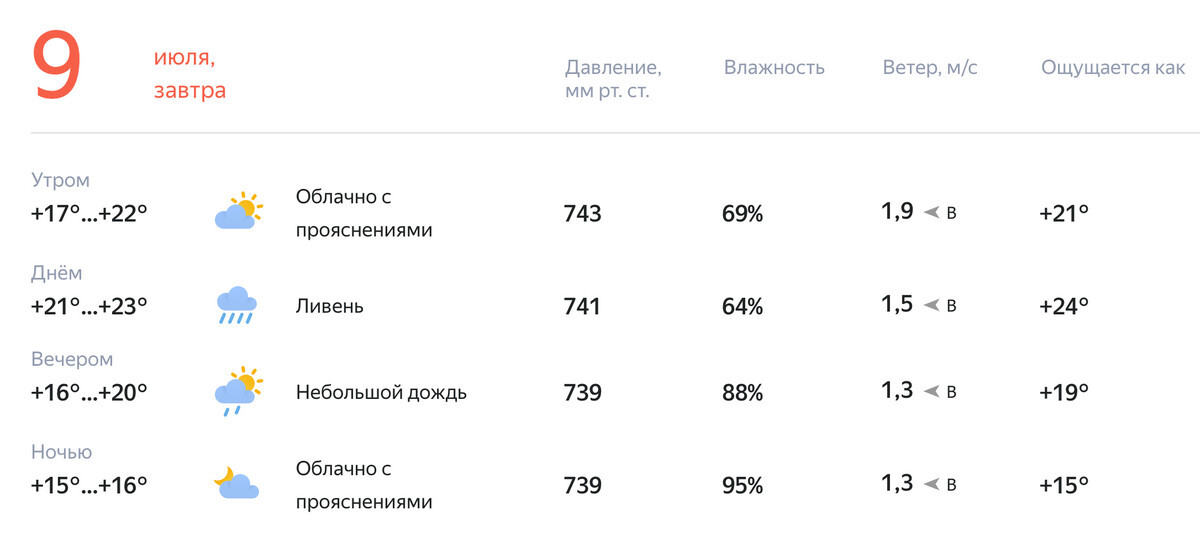 Прогноз краснознаменск