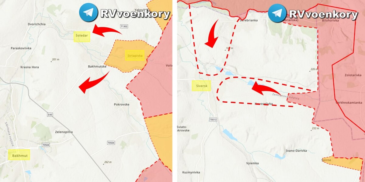 Северск украина карта