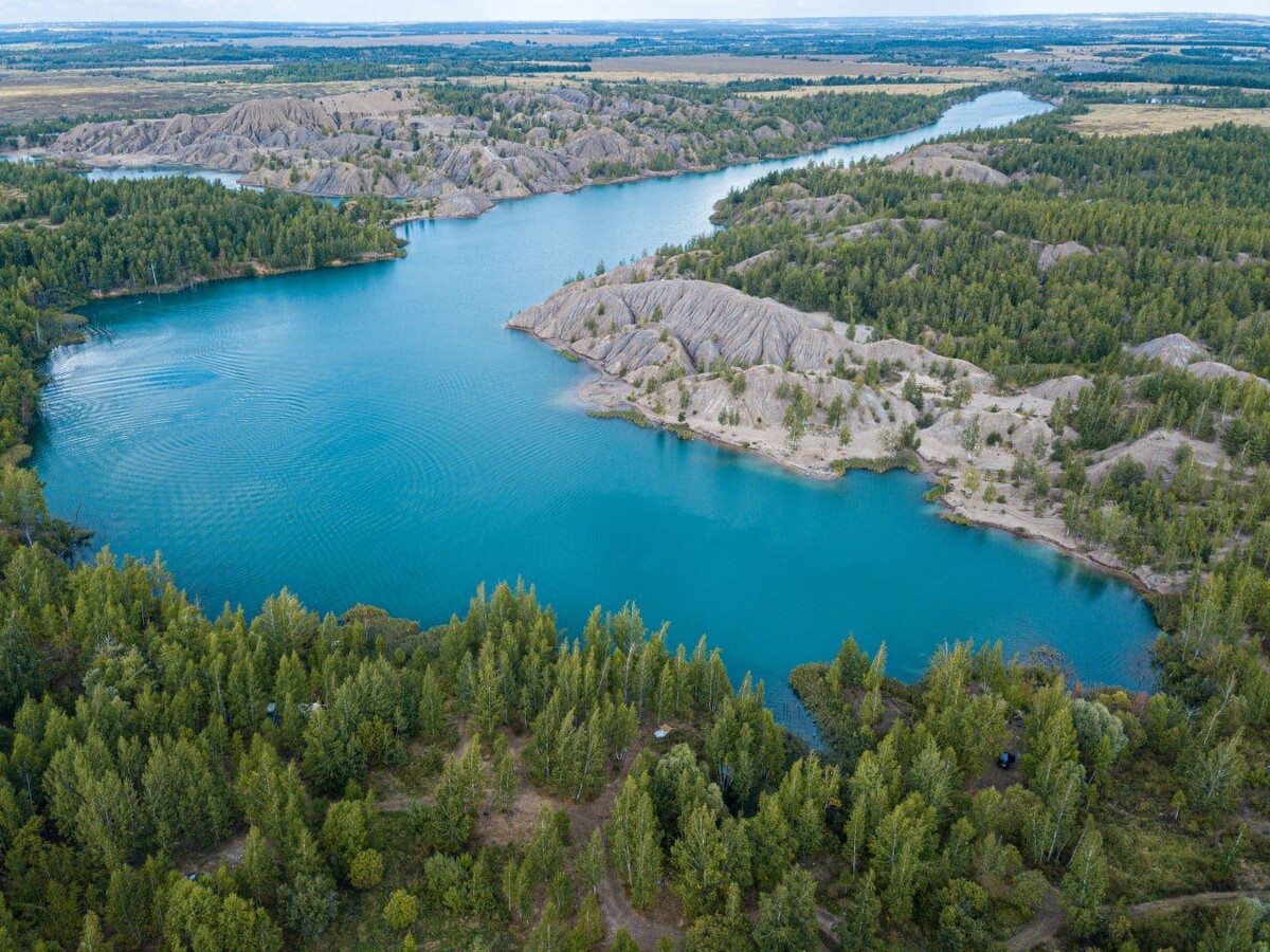 голубые озера украина