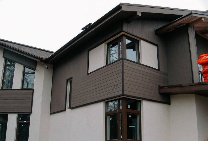Фасад под дерево фото Фасадная панель Holzhof ⤴ ⠀ Фасадные панели из ДПК (40% полимера. PLAST.RU Дзен