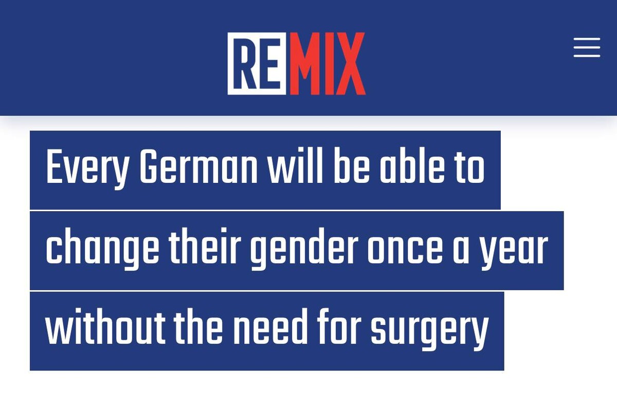 В германии можно менять пол