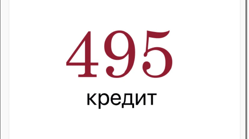 495 займ. 495 Кредит.