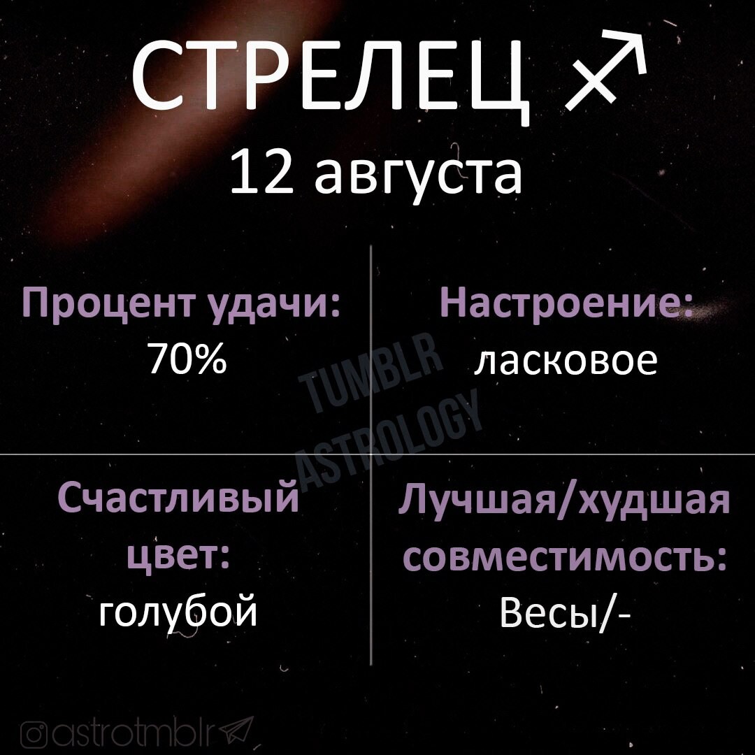 Гороскоп стрелец 12 мая