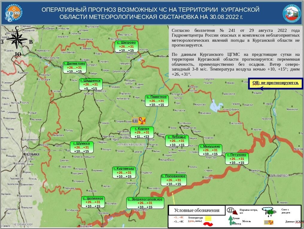 Погода в шадринске карта осадков