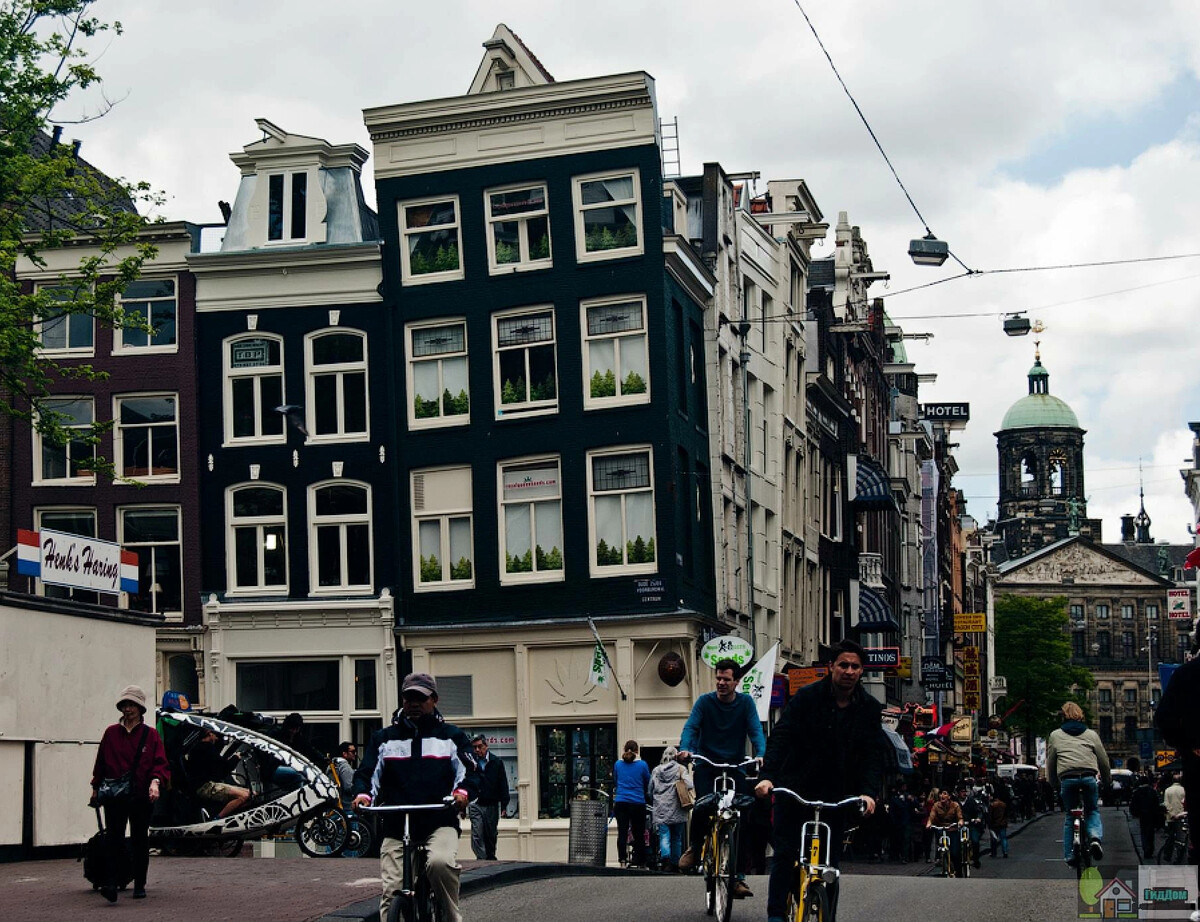 дома в амстердаме