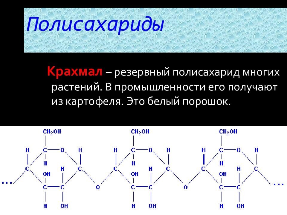 Углеводы крахмал презентация