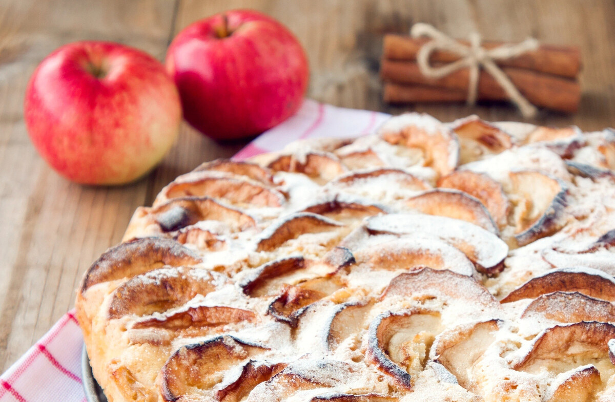Яблочный пирог в духовке рецепт с фото