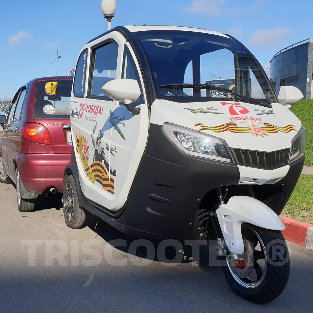 Квадроцикл электромобиль citycar Triscooter Django el ev