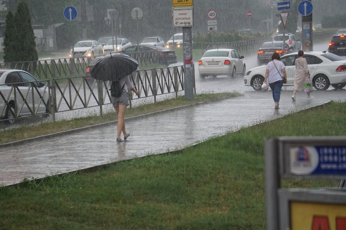 Дождь в краснодаре фото