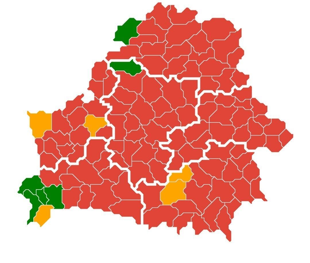 Карта запретов на посещение лесов