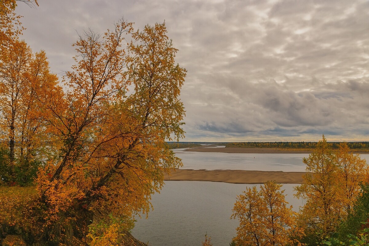 Печора Коми осень