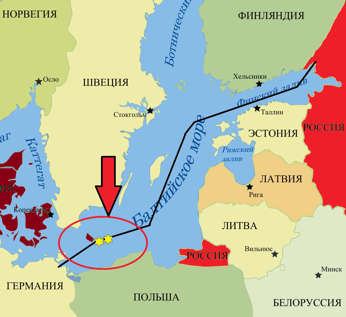 Остров борнхольм карта
