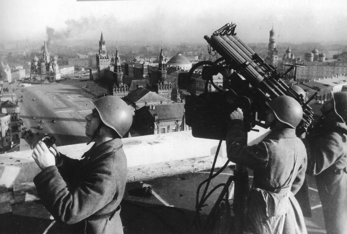Москва во время великой отечественной войны фото