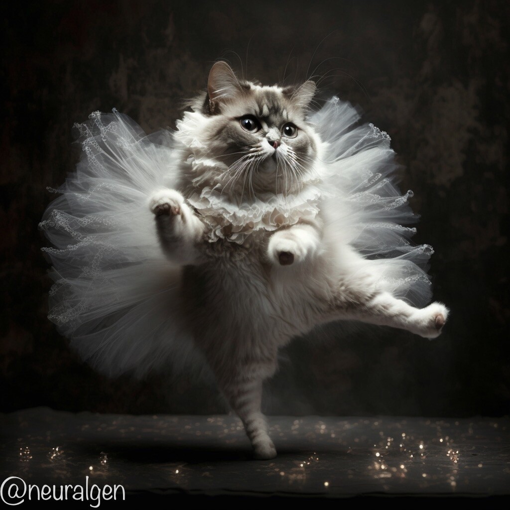 Cat ballerina