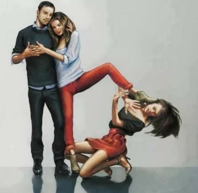 Прекрасные мгновения жизни. Измена мужа. Мужчина и женщина в постели. Покорность женщины. Изменять так по полной.