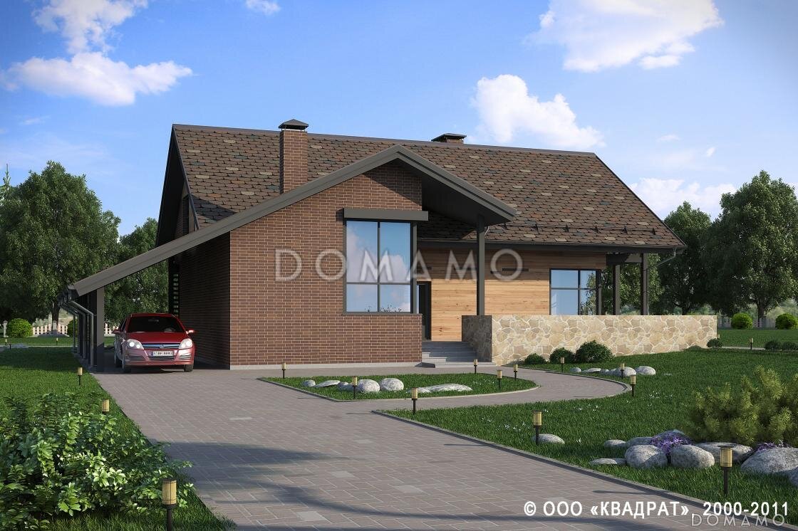 Проект D2270 — вид со стороны главного входа 