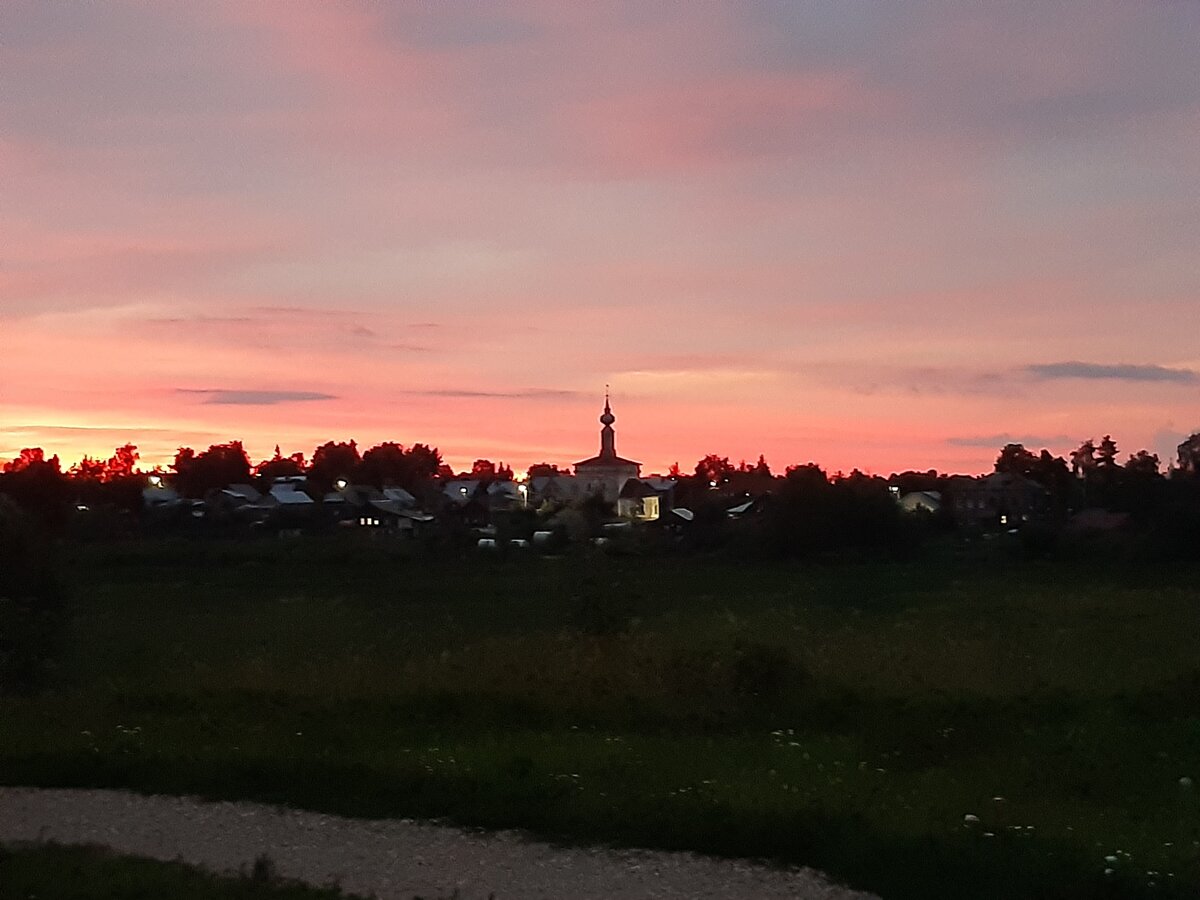 Потрясающая палитра заката!