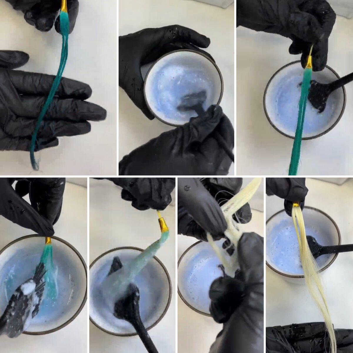 Пример на тест пряди 