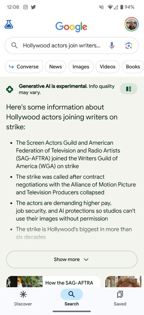    В Google Discover появится «фейковая» строка поиска