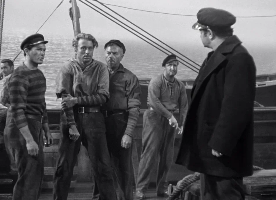 Скриншот из фильма 1941 года "Морской Волк"