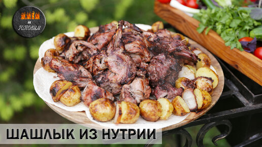 Шашлык из мяса нутрии с вином