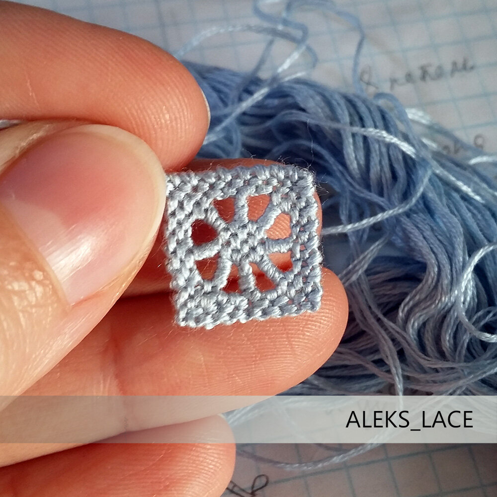 Паучок из ниток мулине