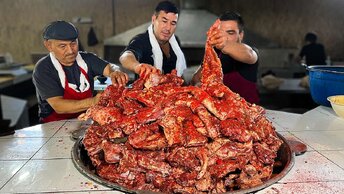 400-500 кг мяса, приготовленного уникальным способом в день l Вкуснейшее мясо
