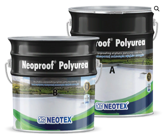 Neoproof® Polyurea - Двухкомпонентное эластомерное чисто алифатическое полиаспартическое полимочевинное гидроизоляционное покрытие