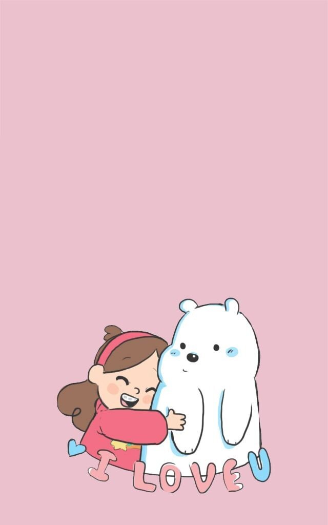 Мэйбл и мой любимый белый медведь 🐻‍❄️